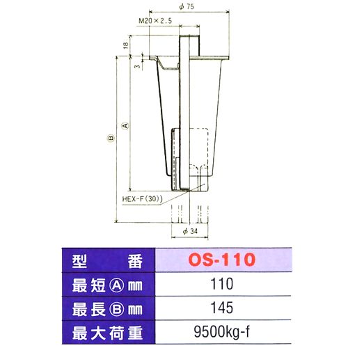 画像: アジャスト脚(OSシリーズ)　OS-110