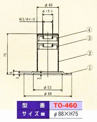 画像: 耐震用アジャスト脚