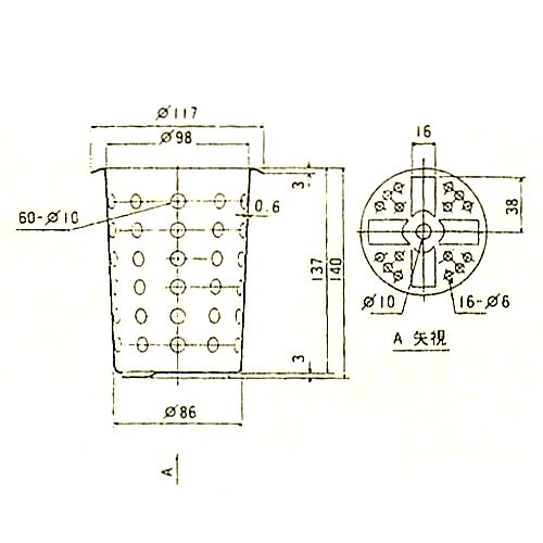 画像: スギコ　18-8食器シリンダー　φ99*H140ｍｍ