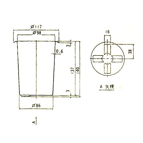 画像: スギコ　18-8食器シリンダー(穴なし)　φ99*H140ｍｍ